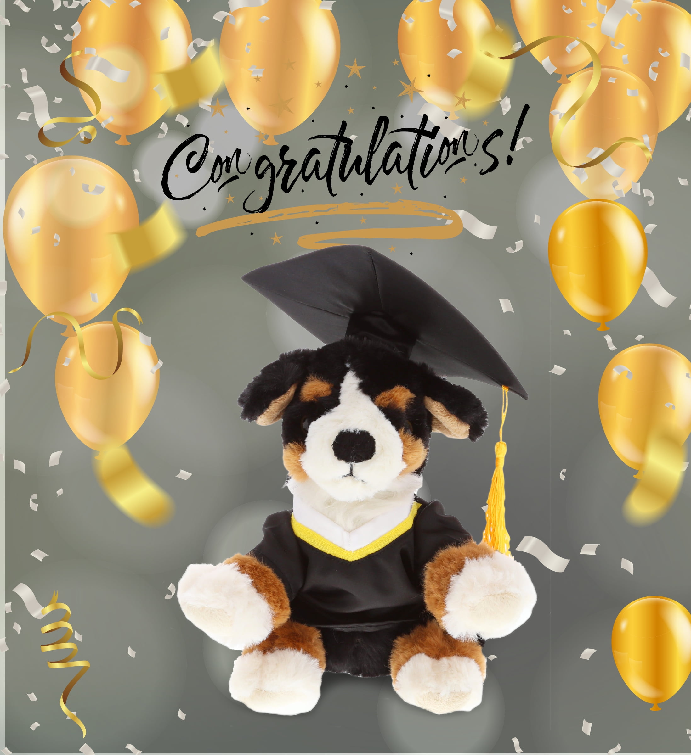 Amazon.com : POPETPOP Dog Graduation Cap and Gown - Pet Cat Graduation Cap, Puppy  Graduation Hat with Yellow Tessel and Neck Ties Bow Tie Collars for  Photography Holiday Festival Party Gifts :